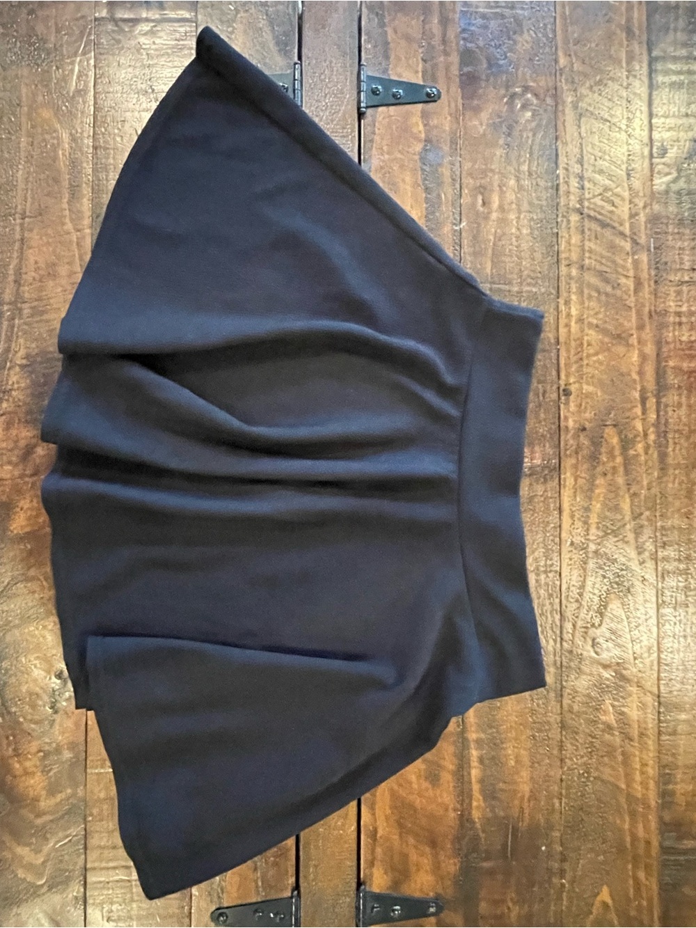 Black Circle Skirt with Wide Waistband